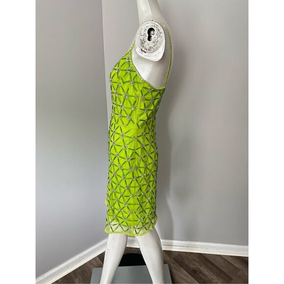 MAC DUGGAL SCOOP NECK EMBELLISHED MINI DRESS - Picture 8 of 11